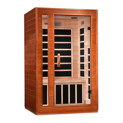 Dynamic Cordoba Elite Ultra Low EMF Indoor Infrared Sauna in Canadian Hemlock (2-Person Capacity)