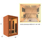Dynamic Cordoba Low EMF Indoor Infrared Sauna in Canadian Hemlock (2-Person Capacity)