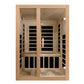 Dynamic Santiago Low EMF Indoor Infrared Sauna in Canadian Hemlock (2-Person Capacity)