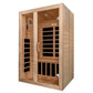 Dynamic Santiago Low EMF Indoor Infrared Sauna in Canadian Hemlock (2-Person Capacity)