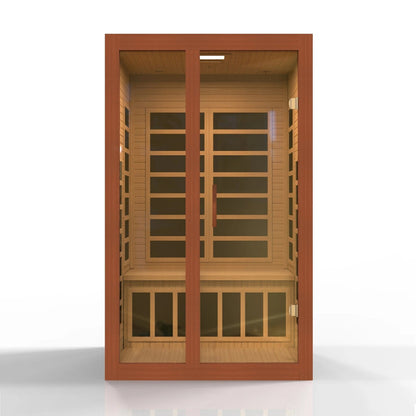 Dynamic Santiago Elite Ultra Low EMF Indoor Infrared Sauna in Canadian Hemlock (2-Person Capacity)