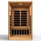 Dynamic Santiago Elite Ultra Low EMF Indoor Infrared Sauna in Canadian Hemlock (2-Person Capacity)