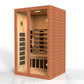 Dynamic Santiago Full Spectrum Near Zero EMF Indoor Infrared Sauna in Canadian Hemlock (2-Person Capacity)