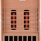 Dynamic Santiago Full Spectrum Near Zero EMF Indoor Infrared Sauna in Canadian Hemlock (2-Person Capacity)