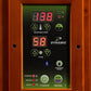 Dynamic Santiago Full Spectrum Near Zero EMF Indoor Infrared Sauna in Canadian Hemlock (2-Person Capacity)