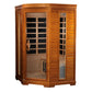 Dynamic Heming Elite Corner Ultra Low EMF Indoor Infrared Sauna in Canadian Hemlock (2-Person Capacity)
