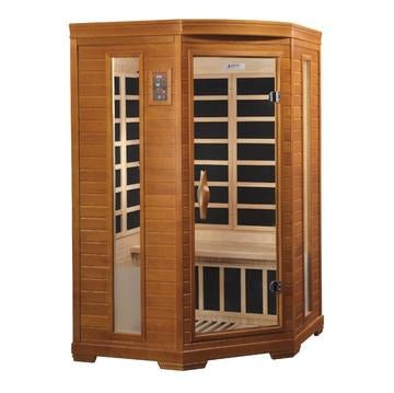 Dynamic Heming Corner Low EMF Indoor Infrared Sauna in Canadian Hemlock (2-Person Capacity)