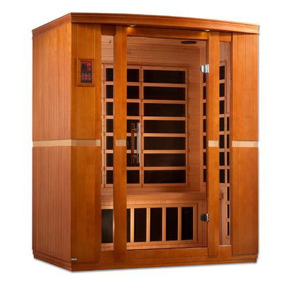 Dynamic Bellagio Low EMF Indoor Infrared Sauna in Canadian Hemlock (3-Person Capacity)