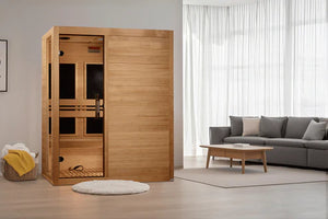 Dynamic Toscana Elite Ultra Low EMF Indoor Infrared Sauna in Canadian Hemlock (3-Person Capacity)