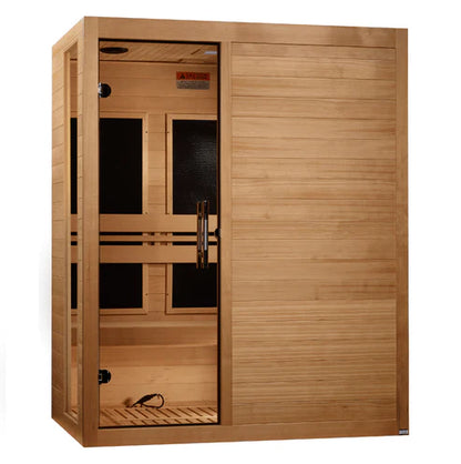 Dynamic Toscana Elite Ultra Low EMF Indoor Infrared Sauna in Canadian Hemlock (3-Person Capacity)
