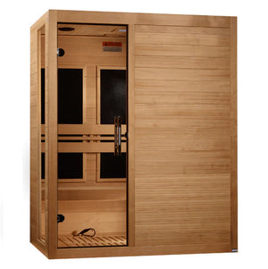 Dynamic Toscana 3-person Low EMF (Between 5-10MG) FAR Indoor Infrared Sauna (Canadian Hemlock)