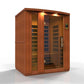 Dynamic Lugano Elite Ultra Low EMF Indoor Infrared Sauna in Canadian Hemlock (3-Person Capacity)
