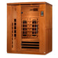 Dynamic Lugano Full Spectrum Near Zero EMF Indoor Infrared Sauna in Canadian Hemlock (3-Person Capacity)