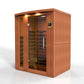 Dynamic Lugano Full Spectrum Near Zero EMF Indoor Infrared Sauna in Canadian Hemlock (3-Person Capacity)