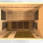 Dynamic Lugano Full Spectrum Near Zero EMF Indoor Infrared Sauna in Canadian Hemlock (3-Person Capacity)