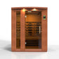 Dynamic Lugano Full Spectrum Near Zero EMF Indoor Infrared Sauna in Canadian Hemlock (3-Person Capacity)