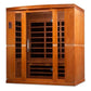 Dynamic Bergamo Low EMF Indoor Infrared Sauna in Canadian Hemlock (4-Person Capacity)