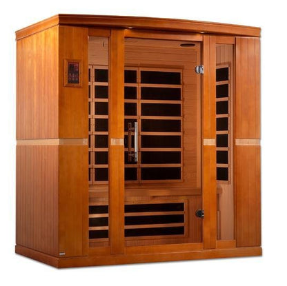 Dynamic Bergamo Low EMF Indoor Infrared Sauna in Canadian Hemlock (4-Person Capacity)