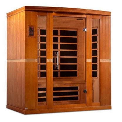 Dynamic Bergamo Elite Ultra Low EMF Indoor Infrared Sauna in Canadian Hemlock (4-Person Capacity)