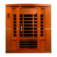 Dynamic Bergamo Low EMF Indoor Infrared Sauna in Canadian Hemlock (4-Person Capacity)