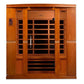Dynamic Bergamo Elite Ultra Low EMF Indoor Infrared Sauna in Canadian Hemlock (4-Person Capacity)