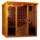 Dynamic Ultra Low EMF Indoor Infrared Sauna in Canadian Hemlock (6-Person Capacity)