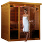 Dynamic Monaco Elite Ultra Low EMF Indoor Infrared Sauna in Canadian Hemlock (6-Person Capacity)