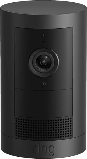 Ring Outdoor Cam Plus, Battery, Wide-Angle 2K Video - Black