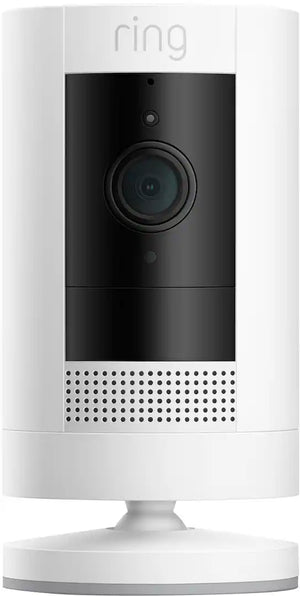 Ring Outdoor Cam (Stick Up Cam) Indoor/Outdoor 1080p Security Camera - White