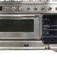 ILVE Majestic II 48" Dual Fuel Natural Gas Range in Stainless Steel with Chrome Trim, UM12FDNS3SSC