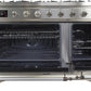 ILVE Majestic II 48" Dual Fuel Natural Gas Range in Stainless Steel with Chrome Trim, UM12FDNS3SSC
