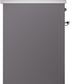 ILVE Nostalgie II 30" Induction Range with Element Stove and Electric Oven in Matte Graphite with Chrome Trim, UPI304NMPMGC