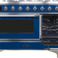 ILVE Majestic II 48" Dual Fuel Natural Gas Range in Blue with Chrome Trim, UM12FDNS3MBC