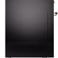 ILVE Nostalgie II 60" Dual Fuel Natural Gas Range in Glossy Black with Copper Trim, UP60FSNMPBKP