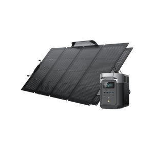 EcoFlow Package - DELTA 2 Portable Power Station (1024Wh) and 2 x Bifacial Portable Solar Panel (220W)