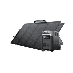 EcoFlow Package - DELTA Pro Portable Power Station (3600Wh) and 2 x Bifacial Portable Solar Panel (220W)