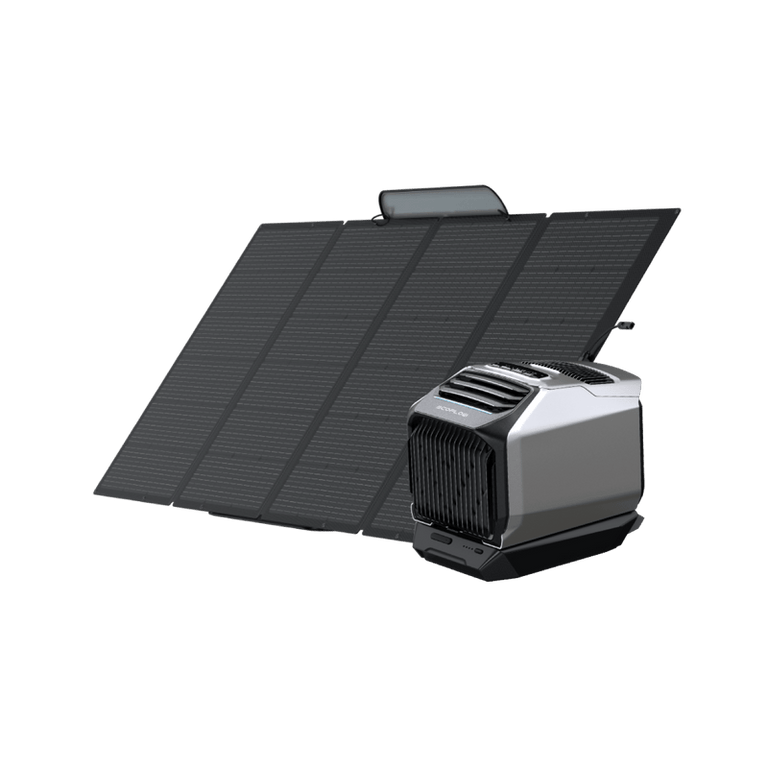 EcoFlow Package - WAVE 2 Portable Air Conditioner, DELTA 2 Max Portable Power Station (2048Wh) and Extra Battery Cable