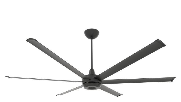 Big Ass Fans es6 84" Ceiling Fan in Black, 20" Downrod, Indoor or Covered Outdoor
