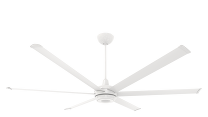 Big Ass Fans es6 84" Ceiling Fan in White, 7" Downrod, Indoor or Covered Outdoor Use