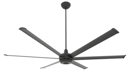 Big Ass Fans es6 84" Ceiling Fan in Black, 32" Downrod, Indoor or Covered Outdoor