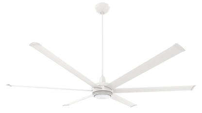 Big Ass Fans es6 84" Ceiling Fan in White, 32" Downrod, Uplight, Indoor Only