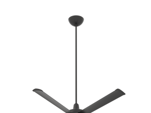 Big Ass Fans ES6 48" Downrod in Black (For 14-16 ft. Sloped or Flat Ceilings)