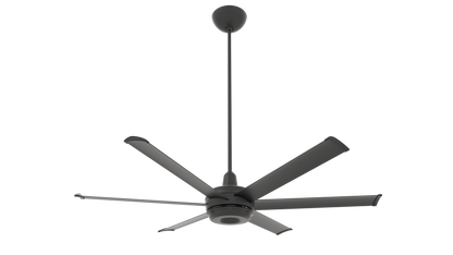 Big Ass Fans es6 60" Ceiling Fan in Black, 32" Downrod, Indoor or Covered Outdoor