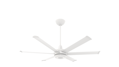 Big Ass Fans es6 60" Ceiling Fan in White, 20" Downrod, Indoor or Covered Outdoor