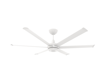 Big Ass Fans es6 72" Ceiling Fan in White, 7" Downrod, Indoor or Covered Outdoor