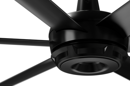 Big Ass Fans es6 84" Ceiling Fan in Black, 7" Downrod, Indoor or Covered Outdoor
