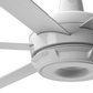 Big Ass Fans es6 60" Ceiling Fan in White, 7" Downrod, Indoor or Covered Outdoor