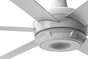Big Ass Fans es6 72" Ceiling Fan in White, 7" Downrod, Indoor or Covered Outdoor