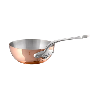 Mauviel 1830 M'Heritage M'150 S Copper Chef Pan With Cast Stainless Steel Handle