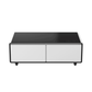 FORNO Evoluto  51" Smart Coffee Table – Dual Fridge Drawers, Bluetooth Audio, Wireless Charging, RGB Light in Black in White, FCTFR7006-51WHT